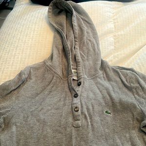 Lacoste thermal hooded sweatshirt